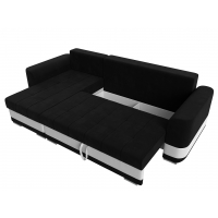 Угловой диван Честер велюр (черный/белый)  - Изображение 5